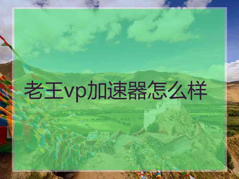 老王vp加速器怎么样